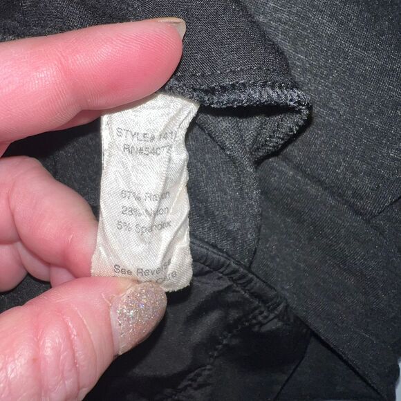 CAbi Pants Women 8 Ponte Knit Bootcut Professional Academia Gray Stretch Trouser - Picture 11 of 13